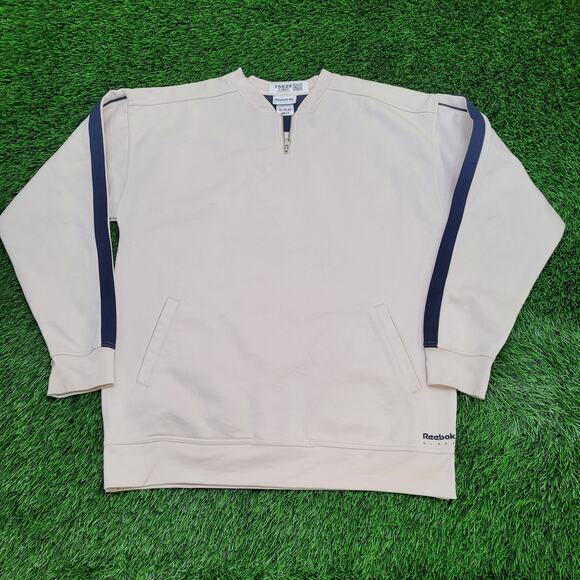 Reebok Sweatshirt XL 23x28 Beige - Picture 1 of 16
